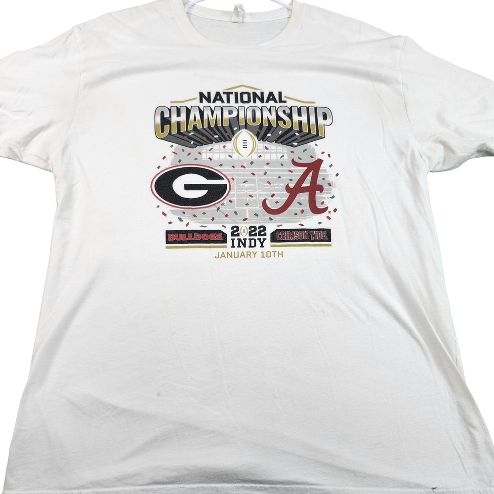 Georgia Bulldogs Alabama Shirt Mens XL White NCAA Football 2022 Next Level